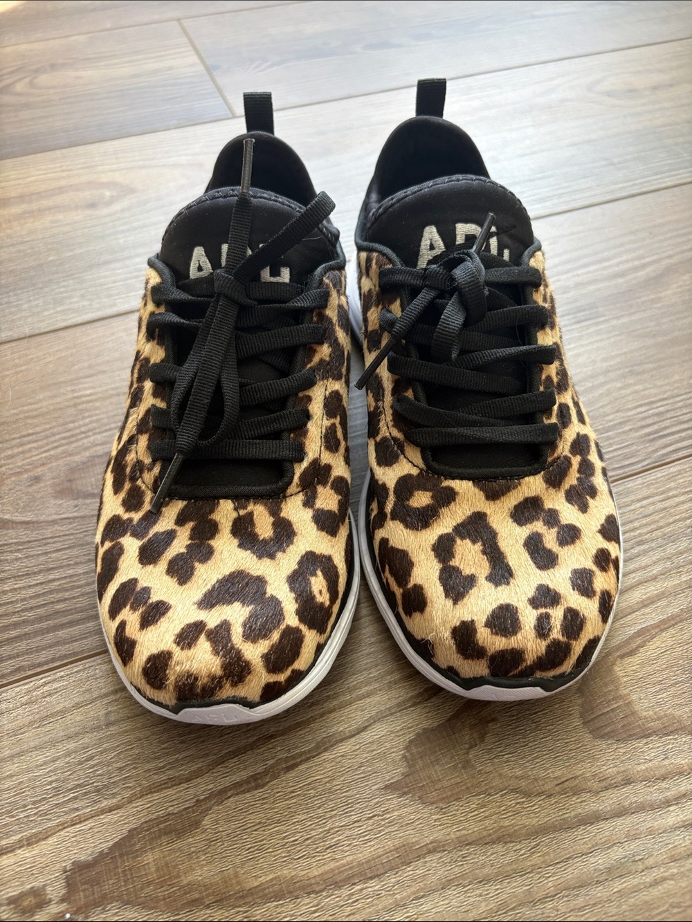 APL Women’s Leopard iconic calf hair leopard sneakers